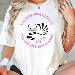 Cheshire Cat Alice in Wonderland graphic tee